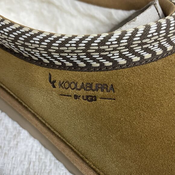 Koolaburra by UGG® Burree Mens 13 Brown Suede Slide Slippers NIB READ main image 6
